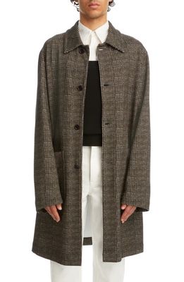 Dries Van Noten Hakin Cotton Longline Coat in 802 - Grey