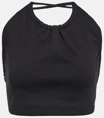 Dries Van Noten Halter-neck cotton top