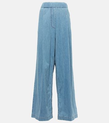 Dries Van Noten High-rise cotton wide-leg pants