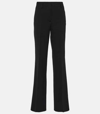 Dries Van Noten High-rise wool-blend straight pants