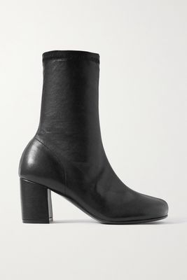 Dries Van Noten - Leather Ankle Boots - Black