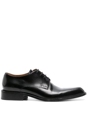 DRIES VAN NOTEN leather derby shoes - Black