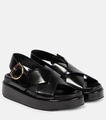 Dries Van Noten Leather flat sandals