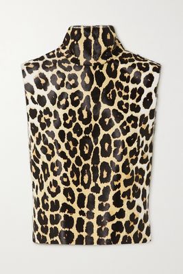 Dries Van Noten - Leopard-print Calf Hair Top - Neutrals