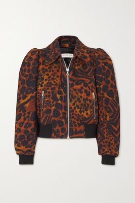 Dries Van Noten - Leopard-print Cloqué Jacket - Brown