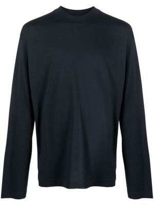 DRIES VAN NOTEN long-sleeve cotton T-shirt - Blue