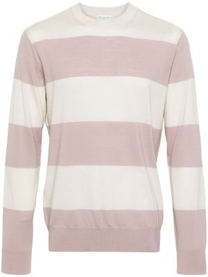 DRIES VAN NOTEN merino striped jumper - Pink