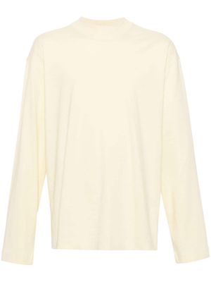 DRIES VAN NOTEN mock-neck cotton T-shirt - Yellow