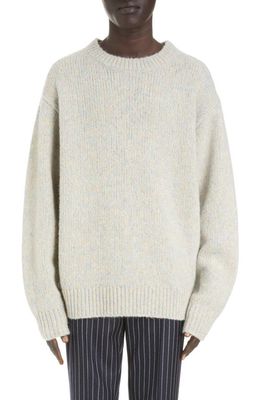 Dries Van Noten Morane Alpaca & Merino Wool Blend Sweater in Light Blue 514