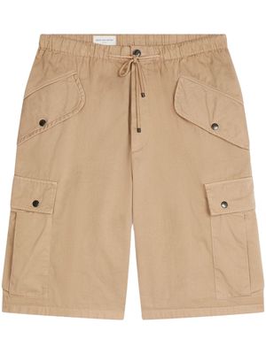 DRIES VAN NOTEN Multi-pocket cargo shorts - Neutrals