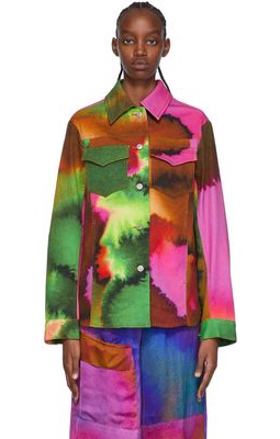 Dries Van Noten Multicolor Gradient Denim jacket