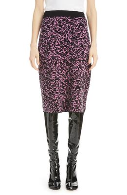 Dries Van Noten Naessens Wool Blend Skirt in Pink 305