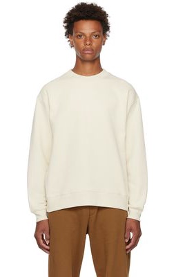 Dries Van Noten Off-White Cotton Sweatshirt