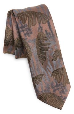 Dries Van Noten Palm Frond Silk Jacquard Tie in Smoke