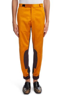 Dries Van Noten Peteril Colorblock Joggers in 353 - Orange