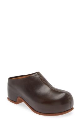 Dries Van Noten Platform Clog in Qu110 Dbrown 704