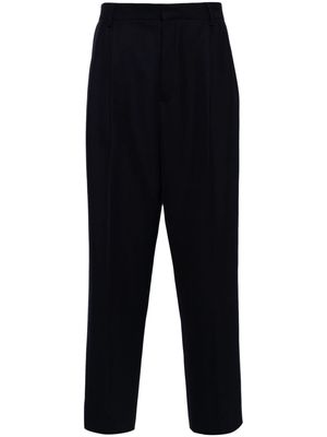 DRIES VAN NOTEN pleat-detailing tailored trousers - Blue