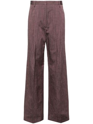 DRIES VAN NOTEN pleated tailored trousers - Pink