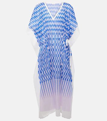 Dries Van Noten Printed cotton and silk midi dress