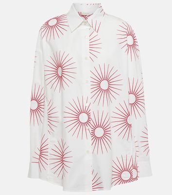 Dries Van Noten Printed cotton poplin shirt