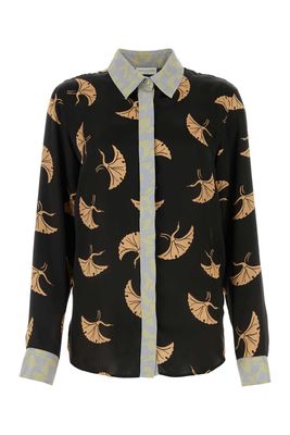 Dries Van Noten Printed silk-blend shirt