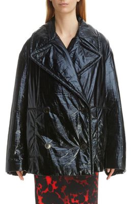 Dries Van Noten Ramson Oversize Nylon Jacket in Black 900