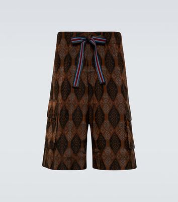 Dries Van Noten Silk and cotton Ikat shorts