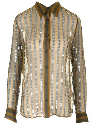 Dries Van Noten Silk Chiffon Shirt