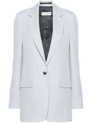 DRIES VAN NOTEN single-breasted cotton blazer - Grey