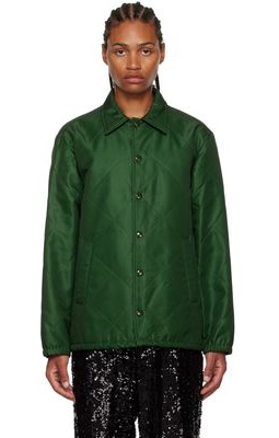 Dries Van Noten SSENSE Exclusive Green Vorrie Jacket