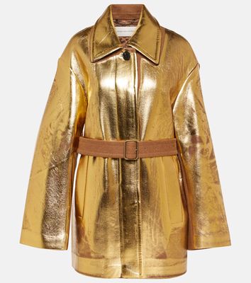 Dries Van Noten Vendals metallic wool-blend jacket