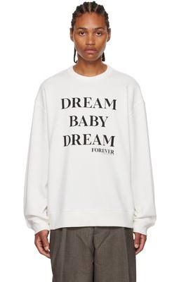 Dries Van Noten White 'Dream Baby Dream Forever' Sweatshirt
