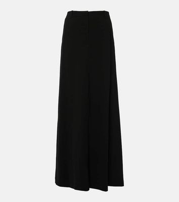 Dries Van Noten Wool-blend maxi skirt