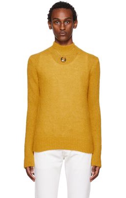 Dries Van Noten Yellow Alpaca Sweater