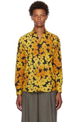 Dries Van Noten Yellow Corbino Shirt