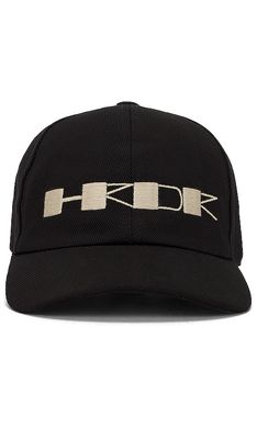 DRKSHDW by Rick Owens Hrdr Baseball Cap in Black