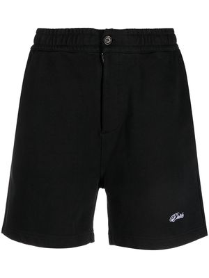 Drôle De Monsieur cotton track shorts - Black