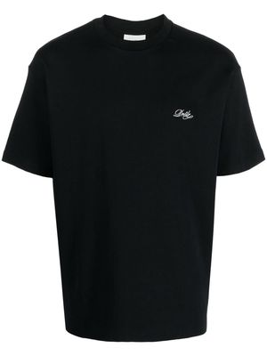 Drôle De Monsieur embroidered-logo detail T-shirt - Black