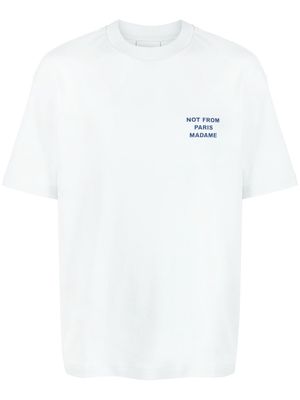Drôle De Monsieur Le T-Shirt Slogan - Blue