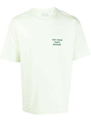 Drôle De Monsieur Le T-Shirt Slogan - Green