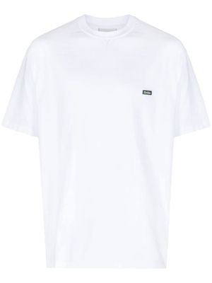 Drôle De Monsieur logo-embossed cotton T-shirt - White