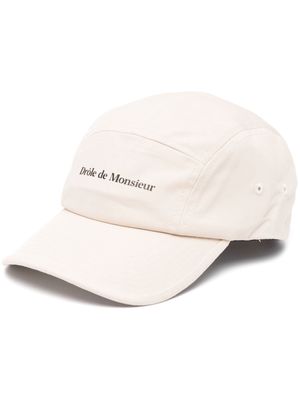 Drôle De Monsieur logo-print cotton baseball cap - Neutrals