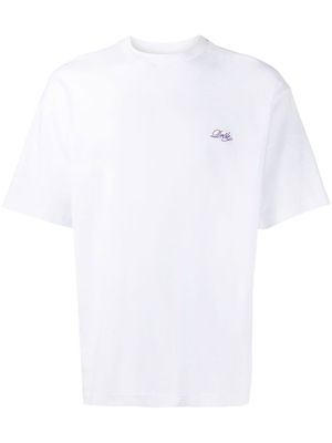 Drôle De Monsieur logo-print short-sleeved T-shirt - White