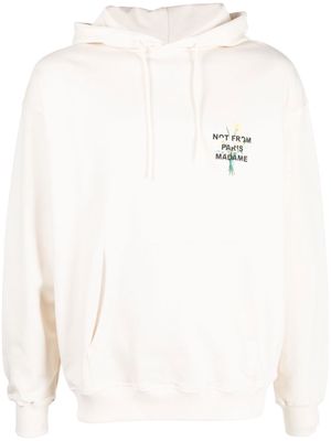 Drôle De Monsieur Not From Paris Madame graphic hoodie - Neutrals