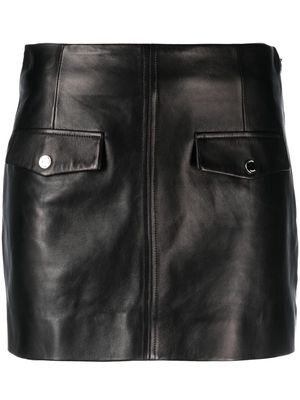 Drome fitted lambskin miniskirt - Black
