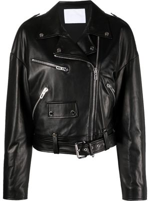 Drome lambskin cropped jacket - Black