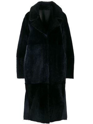 Drome single breasted coat - Blue