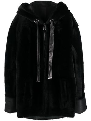 Drome zipped hooded jacket - Black