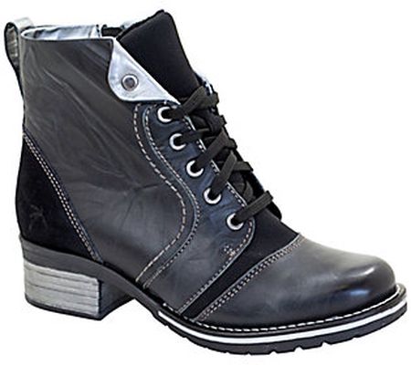 Dromedaris Leather Ankle Boots - Karissa Neopre ne