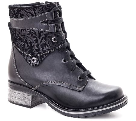 Dromedaris Leather Lace-up Ankle Boots - Kara P int